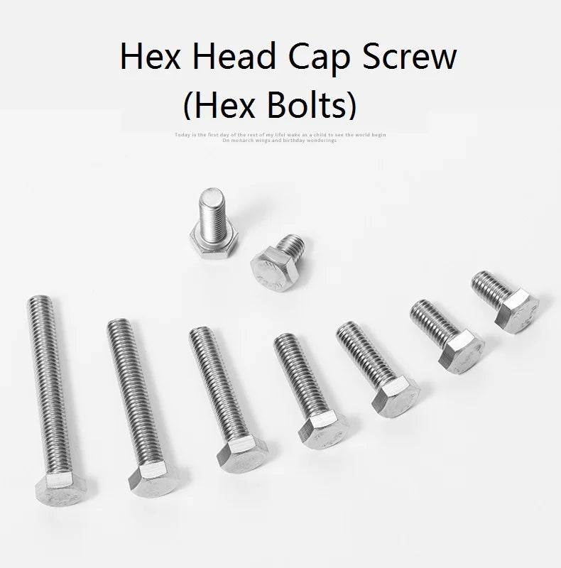 External Hexagon Extended Screws 304 Stainless Steel Outer Flat