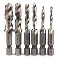 6pcs M3-M10 Screw Tap Drill Bits Hss Taps Countersink Deburr Set