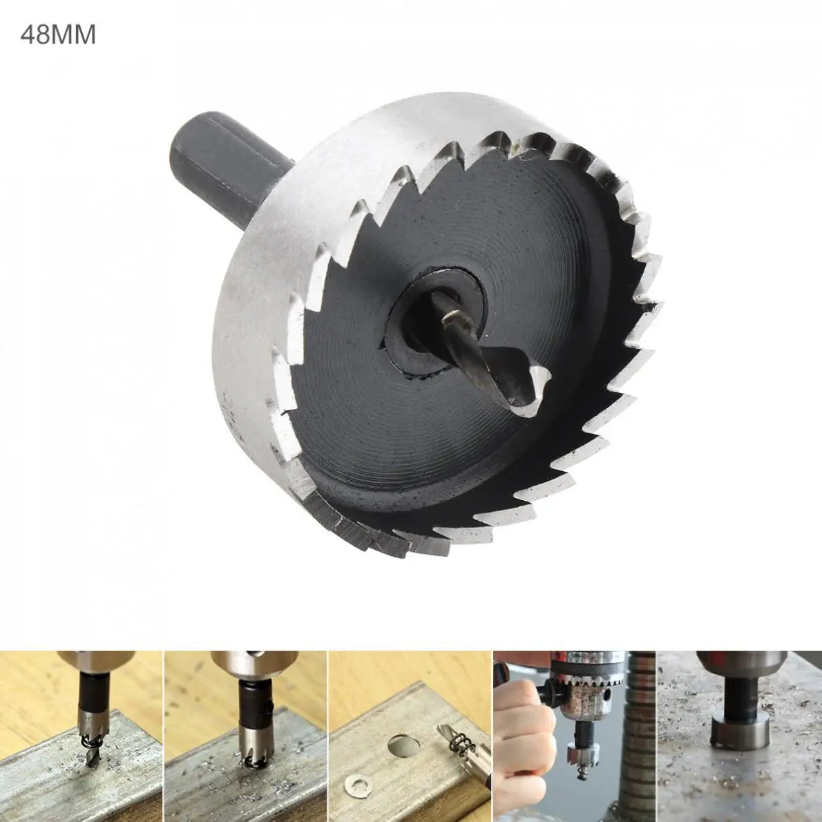 40mm / 48mm HSS Hole Saw Cutter Drill Bits for Pistol / Bench