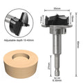 1pcHexagonal shank 35mm Adjustable Carbide Drill Bits Hinge Hole