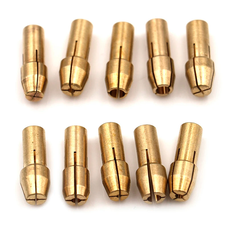 10Pcs Mini Drill Chucks Adapter 0.5mm-3.2mm Dremel Mini Drill Chucks