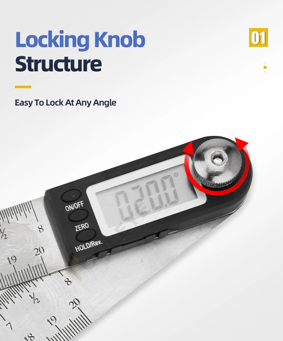 Goniometer Electronic Protractor Digital Gauge Angle Measurement Tool