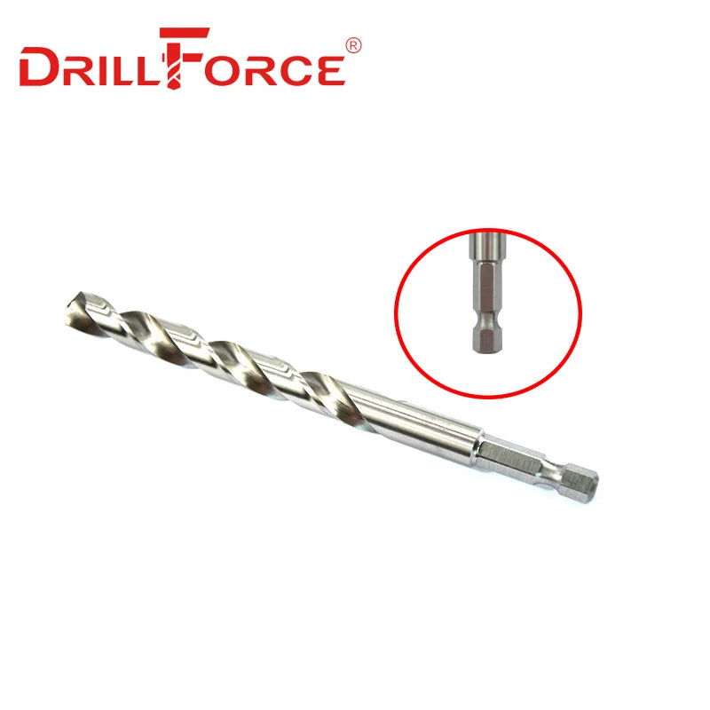 10PCS 1.5mm-13mm M35 HSSCO Cobalt Drill Bits HSS Twist Hex Quick