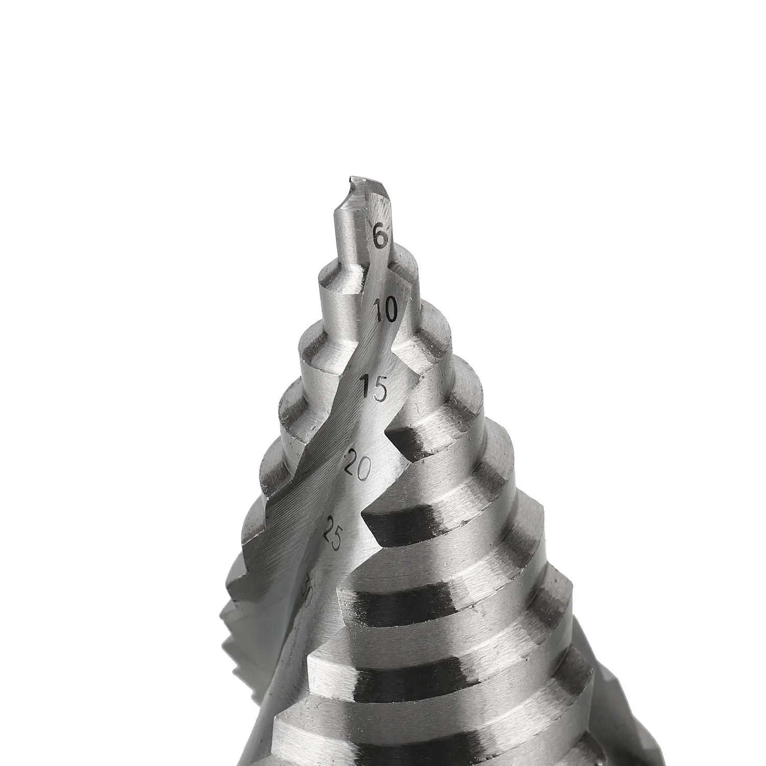 6-60mm Step Drill Bit Spiral Groove Pagoda Hole Cutter Metal Sheet