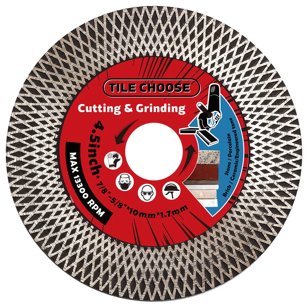 Turbo Diamond Cutting Disc 115–125mm – Porcelain, Tile & Granite
