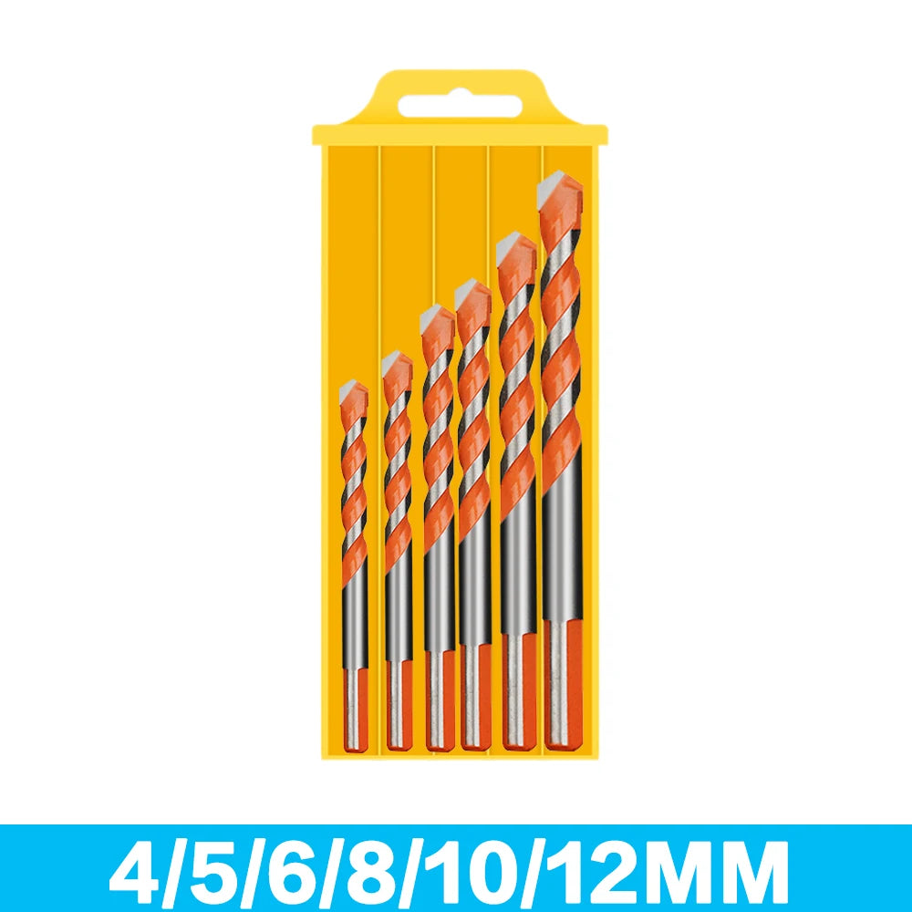Masonry Drill Bits Set for Tile, Brick, Cement, Concrete, Glass