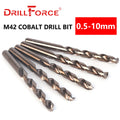 M42 Cobalt Drill Bit Set — HSS-Co 0.5mm to 10mm for Hardened Steel,...