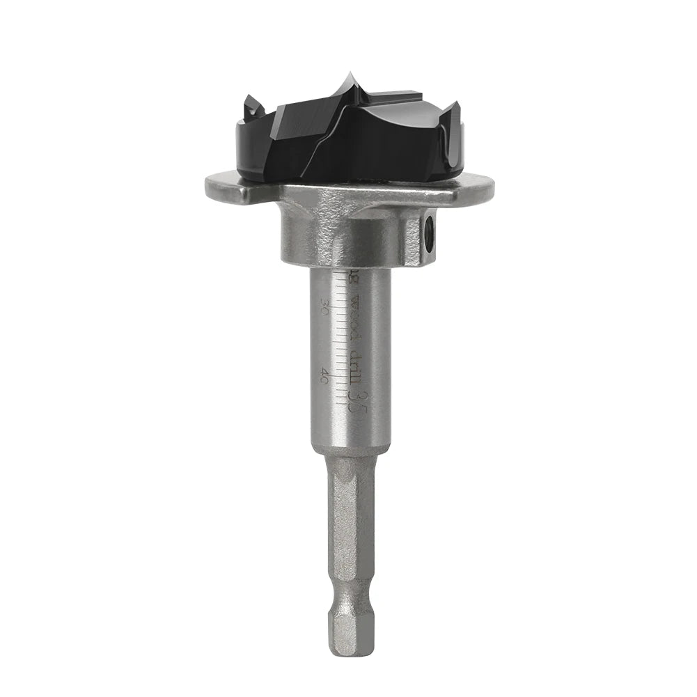1pcHexagonal shank 35mm Adjustable Carbide Drill Bits Hinge Hole