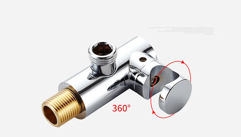 Poiqihy Chrome Shower Head Holder Handheld Shower Spray Bracket Wall