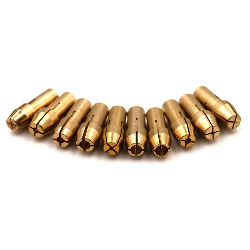 10Pcs Mini Drill Chucks Adapter 0.5mm-3.2mm Dremel Mini Drill Chucks