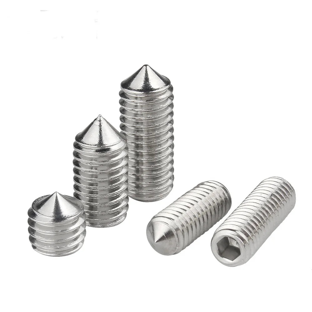 10pcs/lot Hex hexagon socket set screw cone point grub screw M2 M2.5