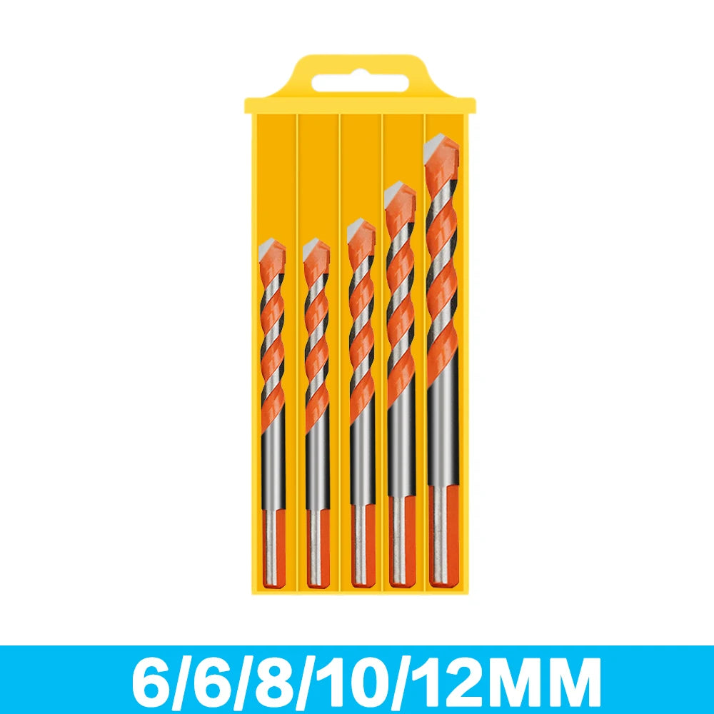 Masonry Drill Bits Set for Tile, Brick, Cement, Concrete, Glass