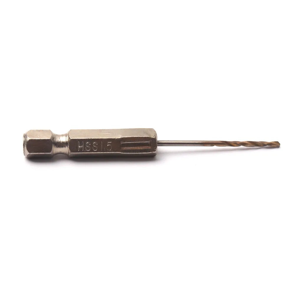 1.5mm 2mm Titanium HSS Coated Drill Bit 1/4 Hex Shank Twist Drill Bit