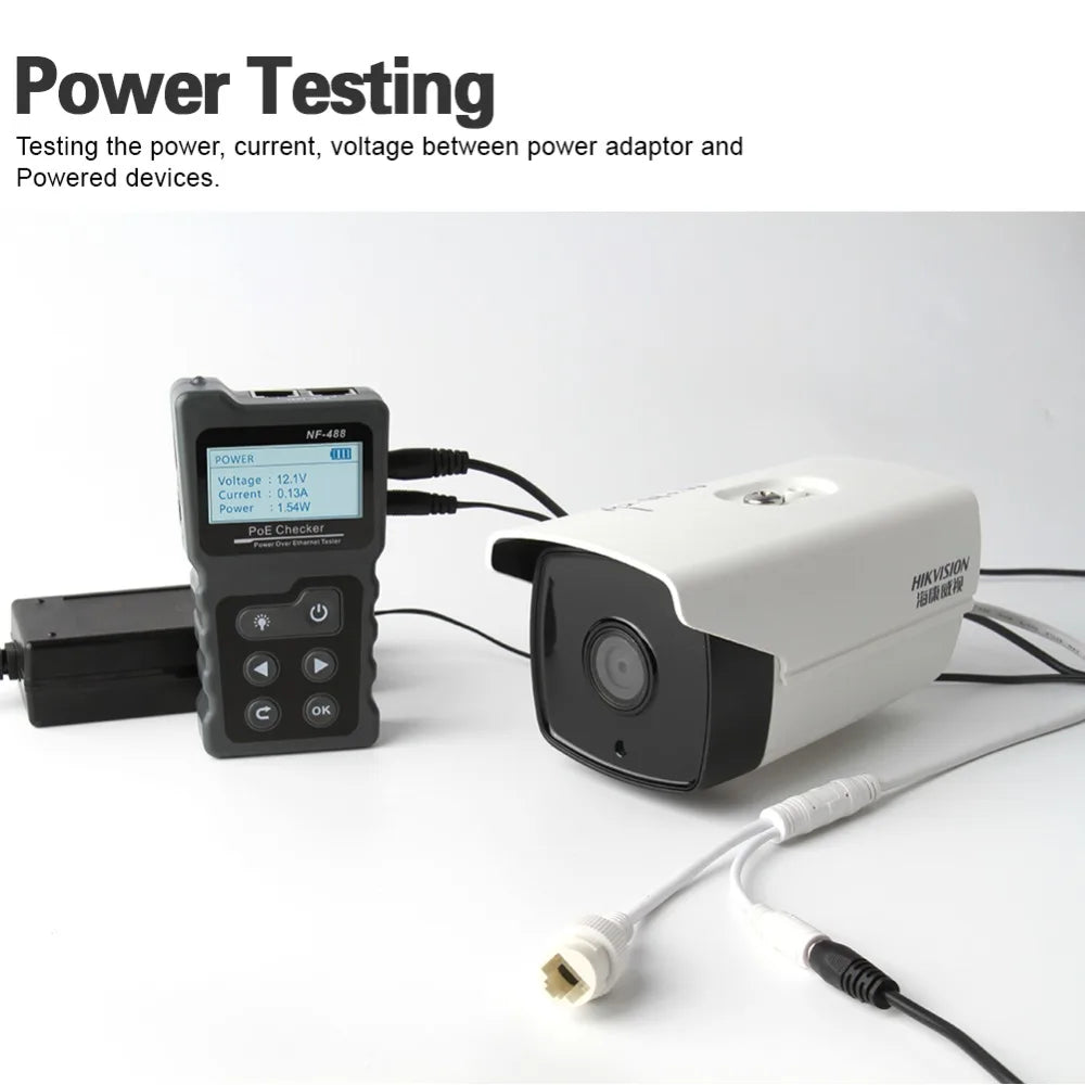 NOYAFA NF-488 LCD PoE Checker & LAN Cable Tester – Cat5/Cat6