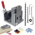 Quick 15° Pocket Hole Jig Kit — Inclined Hole Doweling Guide with P...