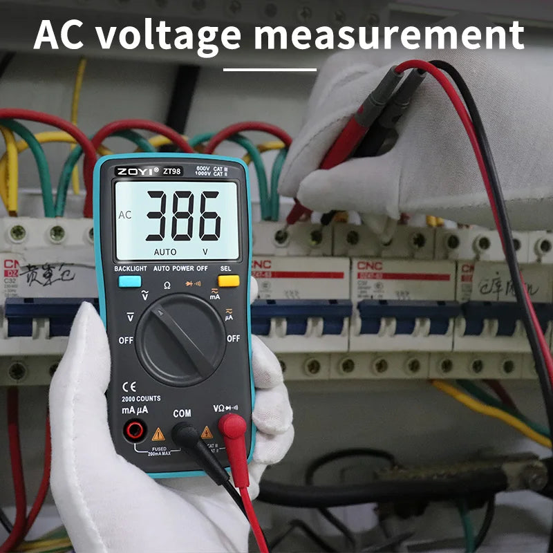 ZOYI Digital Multimeter ZT-98 Auto Range AC and DC Voltage Current