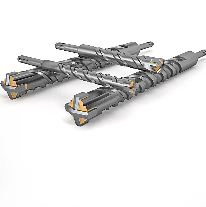 Cross Tips 4 Cutters Concrete SDS Plus Drill Bit 110mm 150 200
