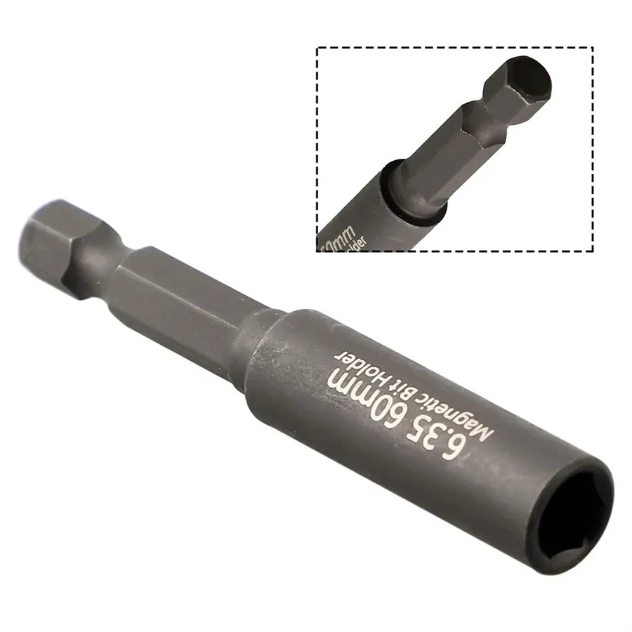 2/5 pieces magnetic extension screwdriver drill bit hexagonal shank