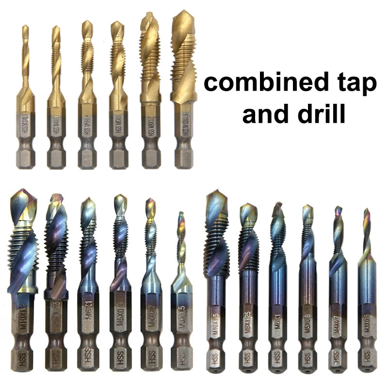 HSS Drill & Tap Integrated Spiral Bit — M3 to M12 Drill - View 1