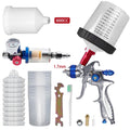 H887 HVLP Car Spray Gun Kit 1.4/1.7mm – Regulator & 10x Mixing Cups