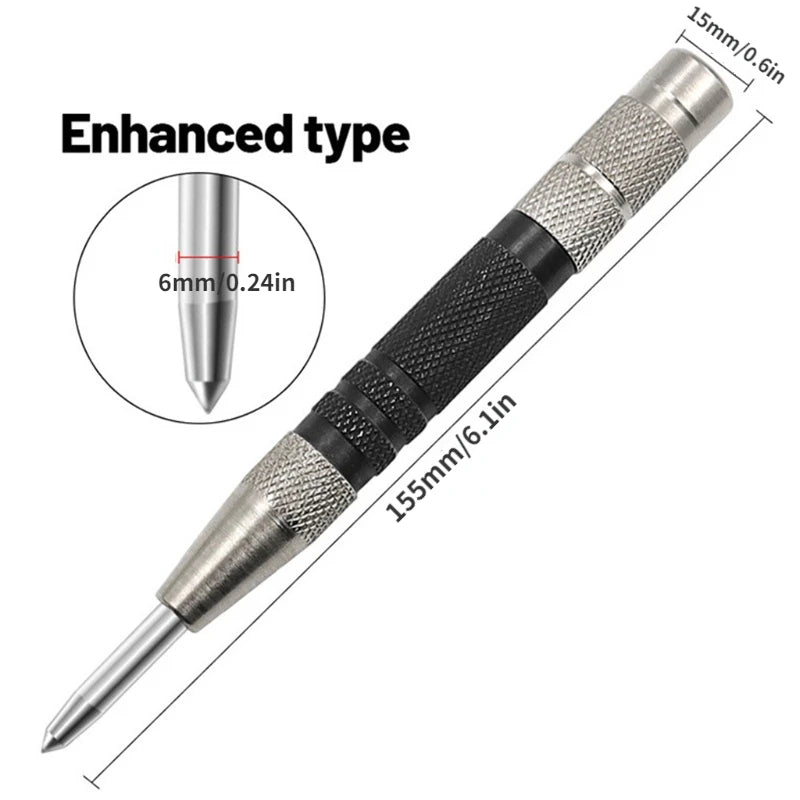 Automatic Centre Punch Spring Loaded Locator Adjustable Center Pin