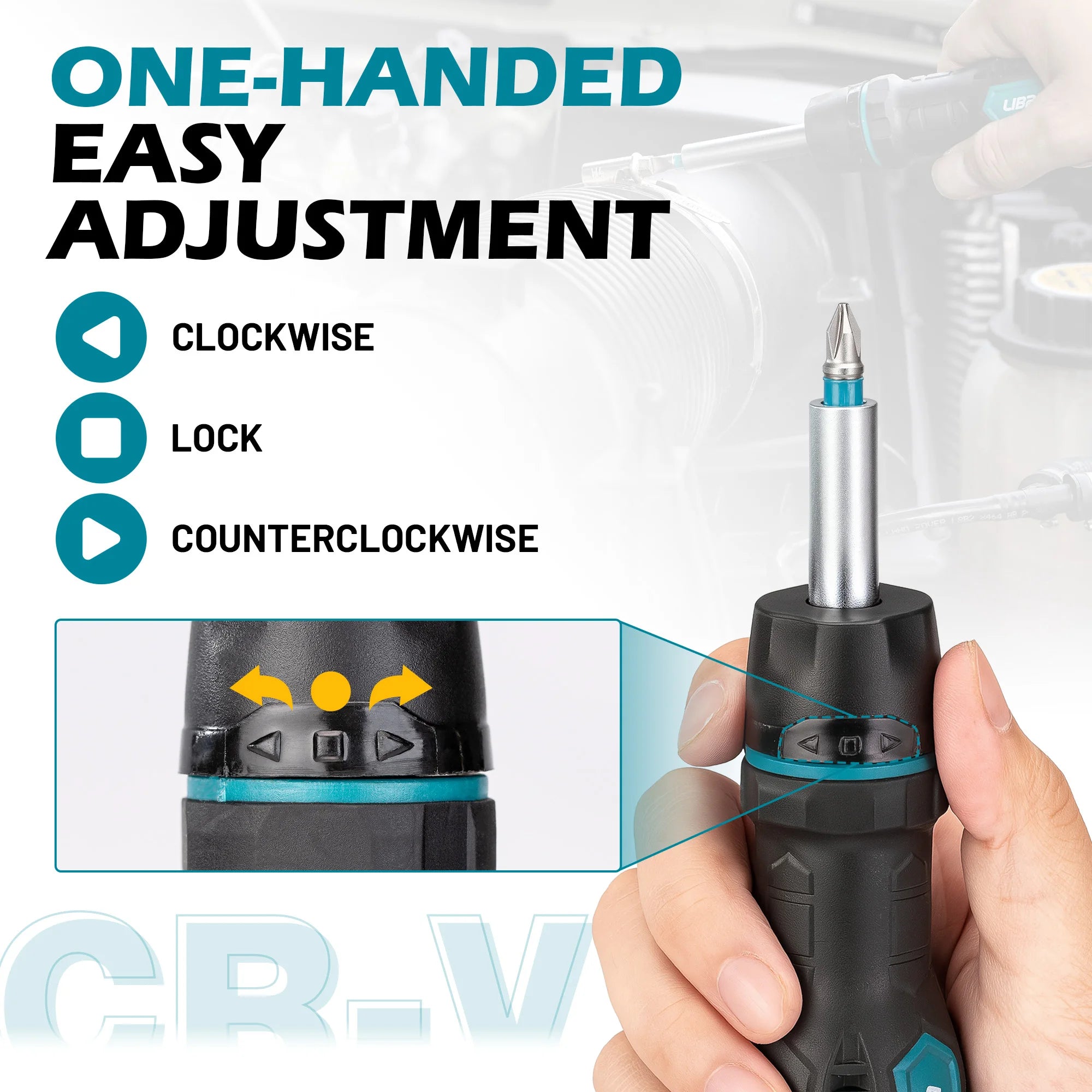 LIBRATON 33-in-1 Ratchet Screwdriver 1/4" Magnetic Screw Hand Tool