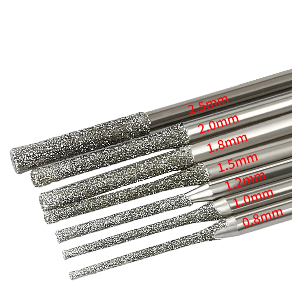 Diamond Coated Drill Bits — 0.8mm to 2.5mm 5-Pack  - View 1