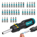 LIBRATON 33-in-1 Ratchet Screwdriver 1/4" Magnetic Screw Hand Tool