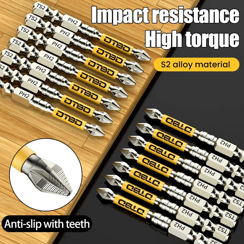 5PCS Ph2 Non-slip Cross Screwdriver Bits Set High Hardness Electric
