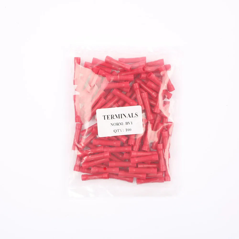 BV1/BV2/BV5 Insulated Butt Wire Connectors Crimp Terminals