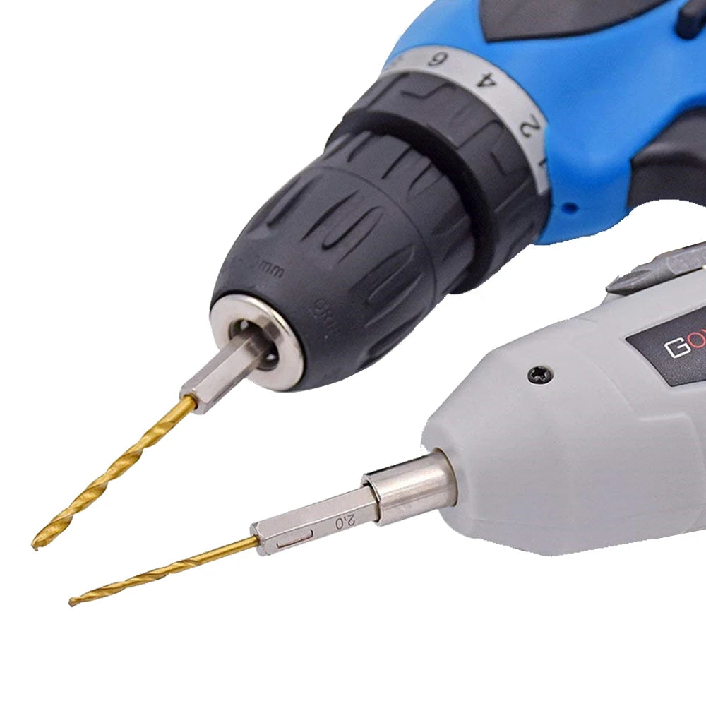Hexagonal Handle 13pc Titanium Plated Fried Dough Twists Drill