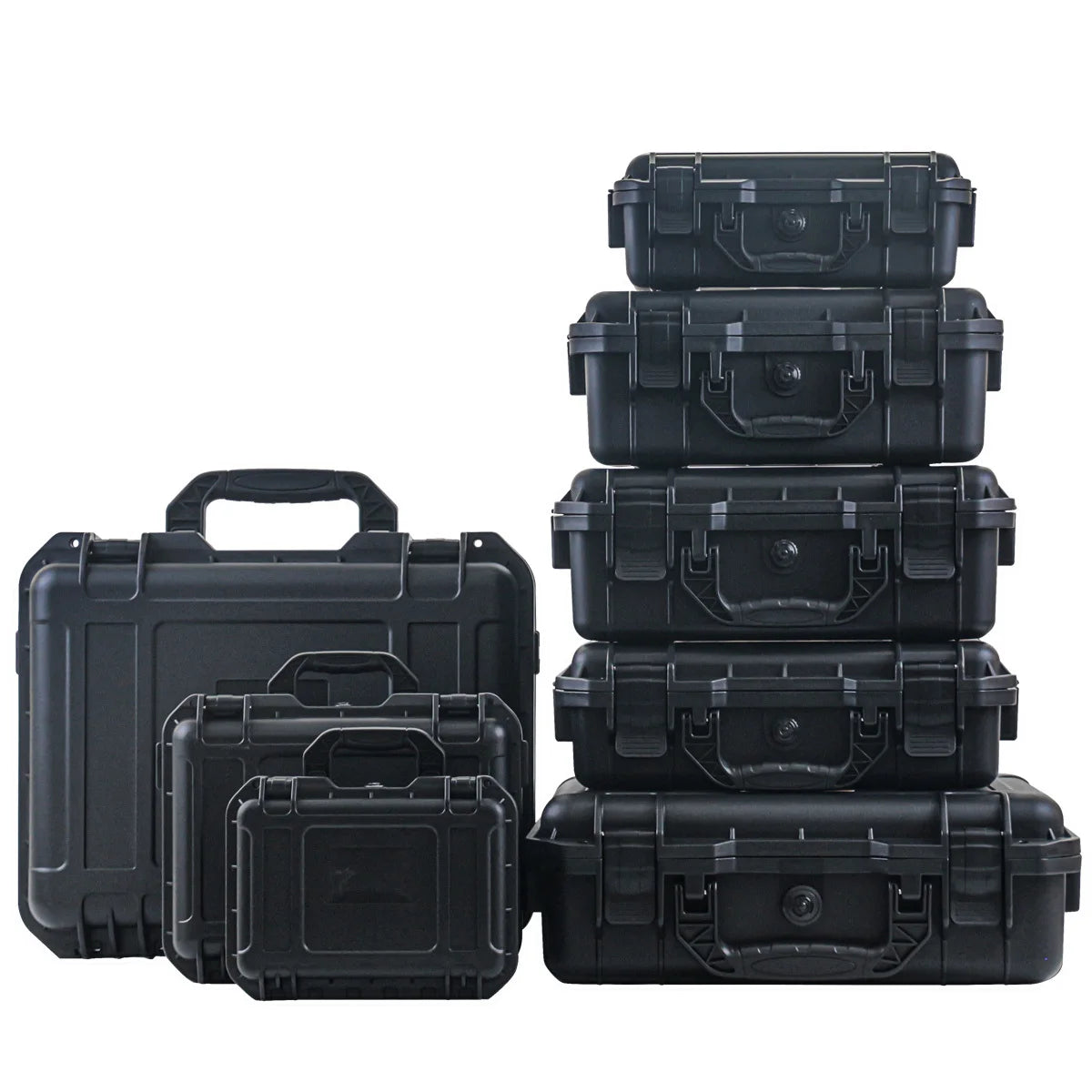 1pc Waterproof Hard Carry Case Bag Tool Case With Pre-cut Sponge