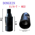 Diamond Core Drill Thread Adapter — Male 1-1/4-7 to Female M22 Conv...