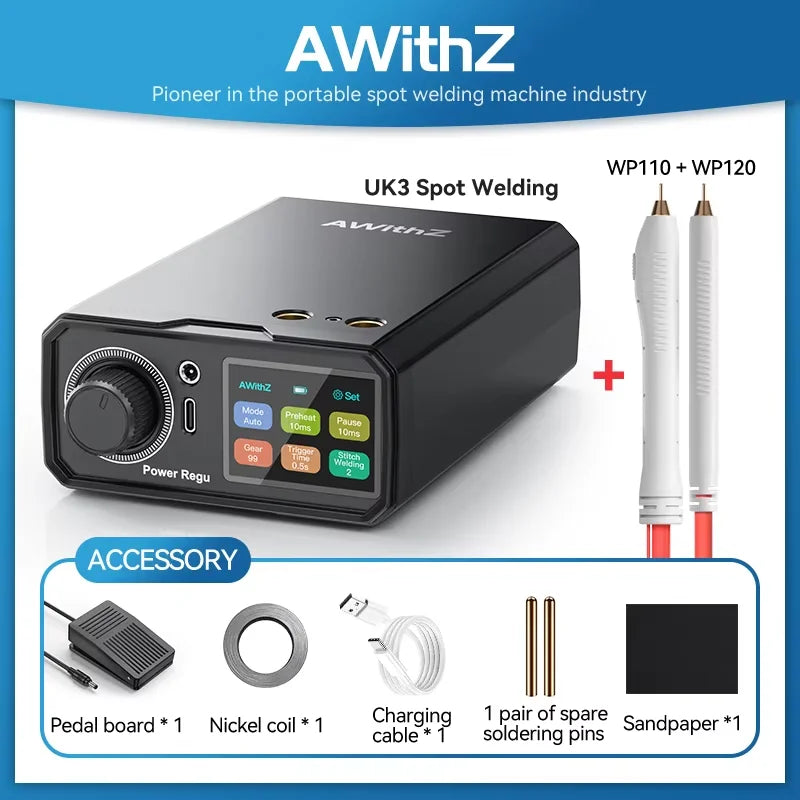 Awithz UK3 Portable Battery Spot Welder DIY Mini Welding Machine