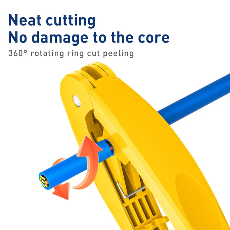 4-in-1 RJ45 Network Cable Tool – Cut, Strip, Untangle & Straighten