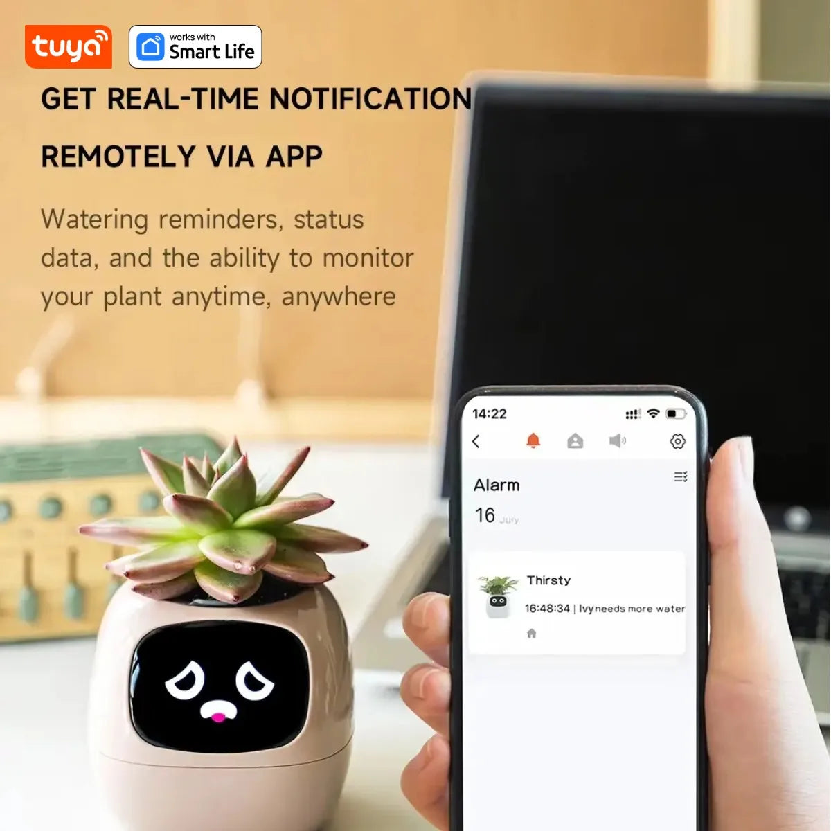 Tuya Ivy Smart Planter Gen1 – AI Sensors & 49+ Expressions