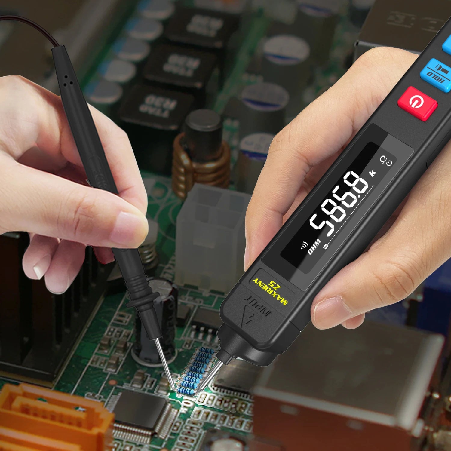 Smart Digital Voltage Detector Tester Indicator Electric Pen DC AC