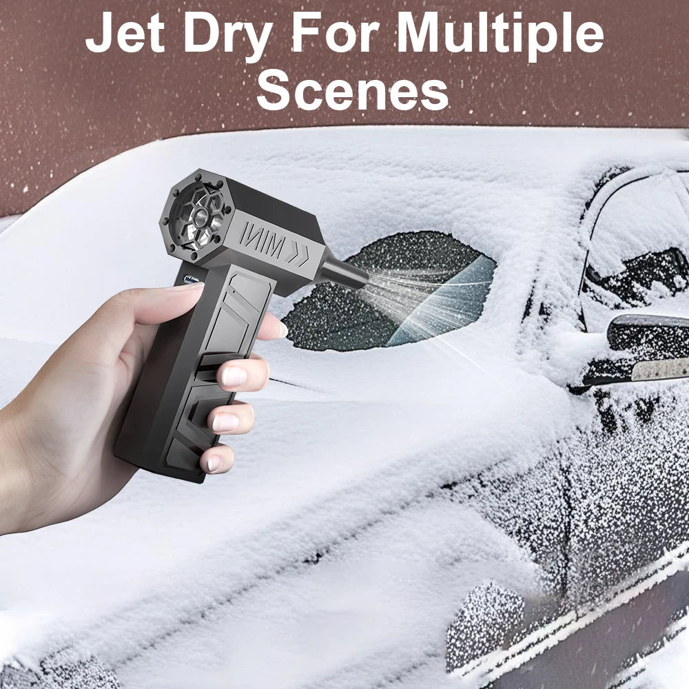 130000RPM Turbo Electric Air Duster – Type-C Rechargeable 5 Nozzles