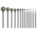 5Pcs 0.5mm-8mm Diamond Round Burring Sanding Drill Bit Cutting
