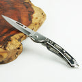 Stainless Steel Keychain Folding Knife Outdoor Carrying Knife Mirror