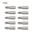 10pcs 25mm Anti Slip Electric Hex Shank Magnetic Screwdriver Drill