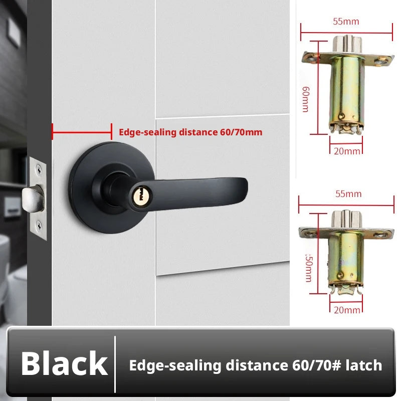 Stainless Steel Interior Door Lever Lock Set: Privacy Knob Handle