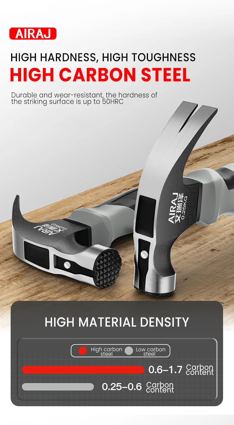 Multifunctional Mini Claw Hammer, Anti Slip And Shockproof Hammer