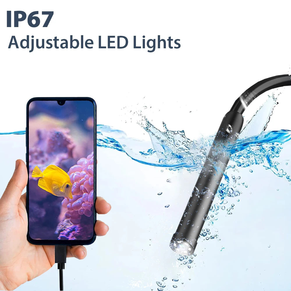 2MP Industrial Endoscope Camera Single/Dual Lens Mini Inspection