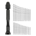 49Pcs Precision Pin Vise Hobby Drill with Model Twist Hand Drill Bits