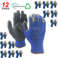 NMSAFETY 12 Pairs Working Protective Glove Men Flexible Nylon or