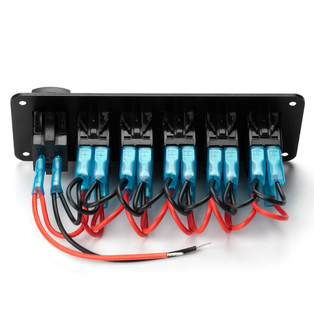 2 3 4 5 6 8 Gang Waterproof Marine Switch Panel 12V With 4.2A Dual