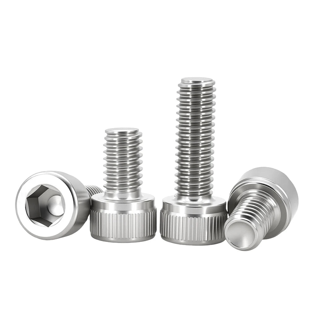 304 Stainless Steel Hex Socket Screw Thread Metal Machine Bolts M3 M4