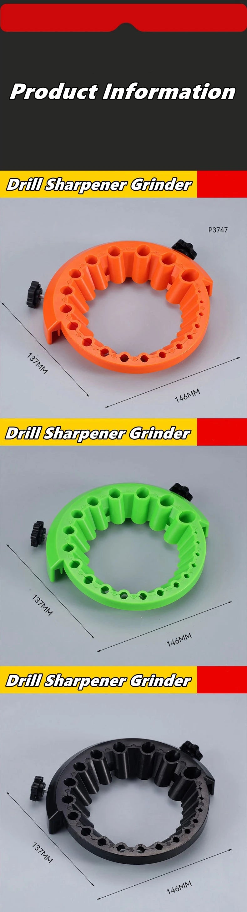 2-13mm Drill Bit Sharpener Grinder Multi-specification Power Drill