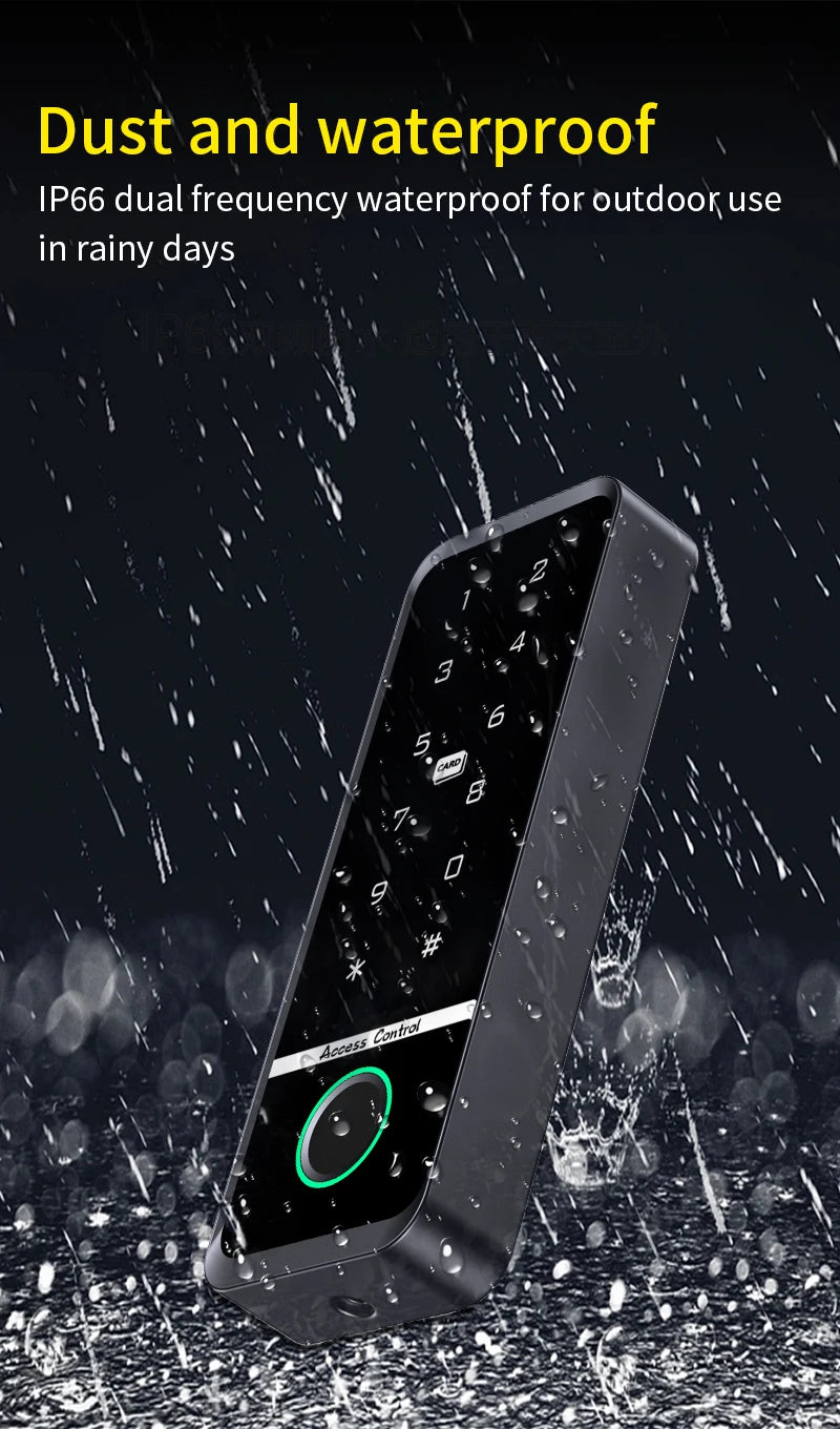 Fingerprint Access Control System IP66 Waterproof Biometrics Outdoor
